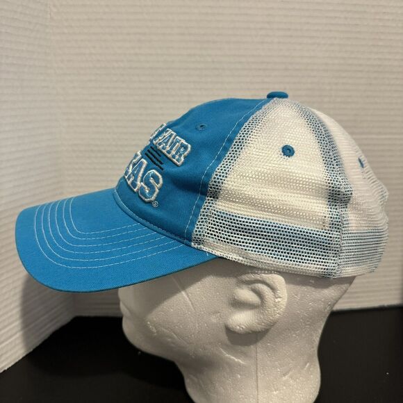 State Fair Of Texas Hat Cap Blue Adjustable H & L White Mesh Big Tex Embroidered - Picture 4 of 7
